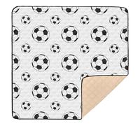 Football Large Sturdy Baby Activity Play Mat for Floor Comfortable Infant Play Mat for Babies Infants Toddlers, 50'' x 50''