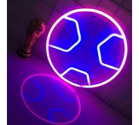 Football LED Neon Sign, Pink+Blue, USB/Battery Dual Purpose, Multi-Occasion Suitable, Living Room, Bedroom Decoration,Party Sign, Send Boys And Girls, Lovers,Club Sign, Bar Decoration