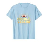 Football Legend: Vintage Gridiron Glory for Sports Fans T-Shirt, Men, Baby Blue, L