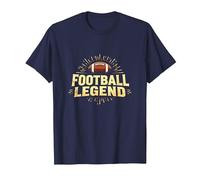 Football Legend: Vintage Gridiron Glory for Sports Fans T-Shirt, Men, Navy, S