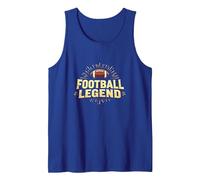Football Legend: Vintage Gridiron Glory for Sports Fans Tank Top, Men, Royal Blue, XL