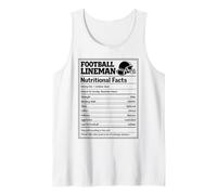 Football Lineman Nutritional Facts Offensive Defensive Men Tank Top