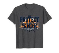 Football Lineman Protect The Blind Side Graphic T-Shirt, Men, Dark Heather Grey, 4XL