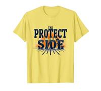 Football Lineman Protect The Blind Side Graphic T-Shirt, Men, Lemon, M