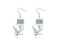 Football Lover Gift Football Team Encourage Eagle Gift Soccer Coach Thank You Present Earrings, S, Metal, na unknow