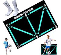 Football Mastery Mat and Training Program,Football Step Training Mat, Soccer Mat Skill Trainer,improve Football Skills Mat,football Training Spot Mats,ball Mastery Mat,football Footstep Training Mat