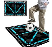 Football Mat Training 2024 New Ball Control Football Training Accessories Children's Football Mat Football Step Training Mat Non-Slip Football Mat Training Childre (A)