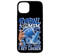 Football Mom I Get Louder Sparkle Gameday Fan Case for iPhone 15 Plus