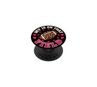 Football Mom My Heart Is On That Field PopSockets Adhesive PopGrip