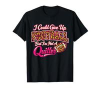 Football Mom Not A Quitter Funny Saying T-Shirt