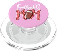 Football Mom Pink Leopard American Football Mothers Day Mama PopSockets PopGrip for MagSafe