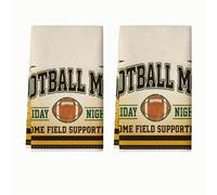 Football Mom Sporty Theme Vintage 2 Pcs Kitchen Towels 16x24Inch | Sporty graphic theme, Hand Towels, Vintage athletic typography, Game day home decor, Absorbent polyester fabric