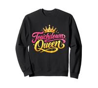 Football Mom Touchdown Queen Crown Sweatshirt