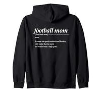 Football Mom Weekends On Bleachers Loud Cheer Zip Hoodie