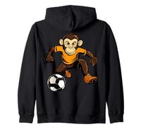 Football Monkey Zip Hoodie