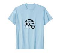 Football: My Helmet Icon for Sports Enthusiasts T-Shirt, Men, Baby Blue, M