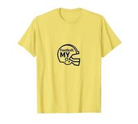 Football: My Helmet Icon for Sports Enthusiasts T-Shirt, Men, Lemon, XL
