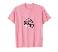 Football: My Helmet Icon for Sports Enthusiasts T-Shirt, Men, Pink, XL