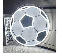 Football Neon Sign for Wall Decor Dimmable UV-Printed Soccer Led Light Sign