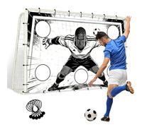 Football Net - 110.24in Accuracy Training Target Cloth | Portable Goal Hitting Aid For Soccer Practice | Improve Shootings Precision Auxiliary Training Accessory | Nylon 72.05in