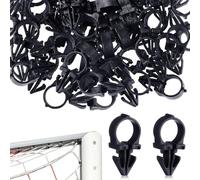 Football Net Clips | 100 Pieces Attachment Clips for Football Goal Nets - Secure Sports Clips for Stabilisation for Players Adults Groundkeeper On the Go Repair