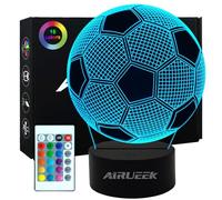 Football Night Light with 16 Color LED, Intelligent Remote Control, Touch Switch - Perfect for Room Decor, Birthday Parties & Sports Fans