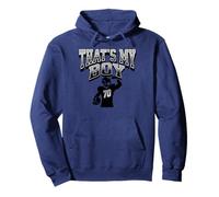 Football Number #70 That's My Boy Pullover Hoodie