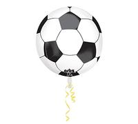 Amscan Party Soccer Ball Foil Balloons-1 PC, Rubber, Multi-Coloured, 16"