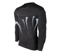 Football Padded Shirt - Compression Shirt for Football, Soccer Padded Shirt, Long Sleeve Protective Shirt for Kids and Adults | Paintball Compression Shirt, Basketball Gear for Sports, Sports Shirt