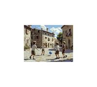 Football Paint by Numbers for Adults, Small Town Luminescence Acrylic Paint by Numbers Kits, DIY Hobbies for Women 28x38Inch, Luminescence Painting Wall Art for Room Decor Gifts for Women GYYH-3385