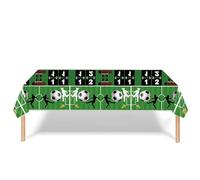 Football Party Table Cloth -1Pcs 108*180cm Football Party Decorations Rectangular Football Pattern Tablecloth Disposable Sports Table Cover for Football Event,Football Birthday Party Supplies