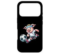 Football Pig Mascot Playing Soccer Cartoon Striker Case for iPhone 17 Pro