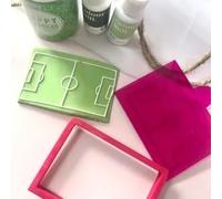 Football Pitch Cookie Stamp Embosser Fondant Stamp and Cookie Cutter