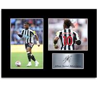 Football Player Allan Saint-Maximin A4 Printed Signed Autograph Photo Display Mount Poster for Newcastle Fans and Supporters