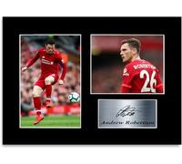 Football Player Andy Robertson A4 Printed Signed Autograph Photo Display Mount Poster for Liverpool Fans and Supporters