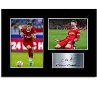 Football Player Conor Bradley A4 Printed Signed Autograph Photo Display Mount Poster for Liverpool Fans and Supporters