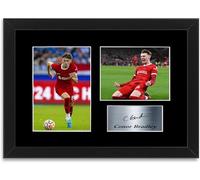 Football Player Conor Bradley A4 Printed Signed Autograph Photo Display Mount Poster for Liverpool Fans and Supporters Framed