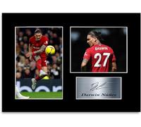 Football Player Darwin Nunez A4 Printed Signed Autograph Photo Display Mount Poster for Liverpool Fans and Supporters