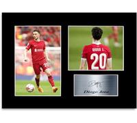 Football Player Diogo Jota A4 Printed Signed Autograph Photo Display Mount Poster for Liverpool Fans and Supporters