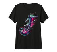 Football Player - Dynamic Sport Splash Art Premium T-Shirt