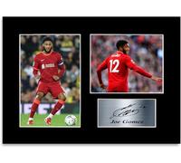 Football Player Joe Gomez A4 Printed Signed Autograph Photo Display Mount Poster for Liverpool Fans and Supporters