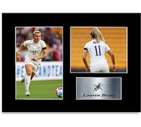 Football Player Lauren Hemp A4 Printed Signed Autograph Photo Display Mount Poster for England Fans and Supporters