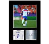 Football Player Lucy Bronze A4 Print Signed Autograph Photo Display Mount Poster for Womens England Fans and Supporters