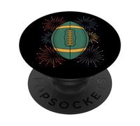 Football Player New Years Eve PopSockets Adhesive PopGrip