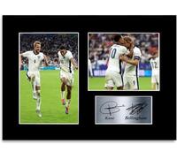 Football Players Harry Kane Jude Bellingham A4 Printed Signed Autograph Photo Display Mount Poster for England Fans and Supporters