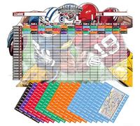 Football Pool Draft Board 14 Teams 20 Rounds Large 5.3x3.7ft for 2026 2027 Season Fantasy League Tracking