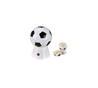 Football Popcorn Maker - Retro Electric Hot Air Popcorn Machine, 1100W, 60-80g per Batch, Compact 28x21x21cm, UK Plug