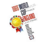 Football Poster England 1966 Championship Socker Vintage Wall Art Picture A4
