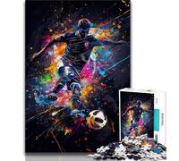 Football Puzzles for Adults Teens 1000 Pieces,Help The Brain Exercise Addictive Toys to Cultivate Patience Suitable for Couples (38x26cm)