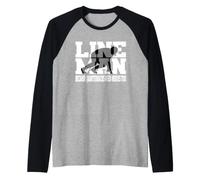 Football Quote Lineman Because Quarterbacks Need Heroes Too Raglan Baseball Tee